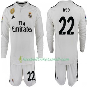 Fußballtrikots Real Madrid ISCO 22 Kinder 2018-2019 Langarm Heimtrikotsatz kaufen